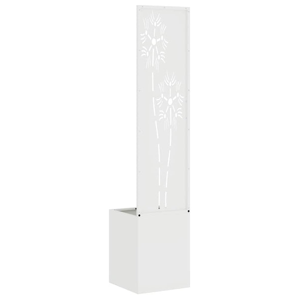Garten Sichtschutz Floral Weiß 32x150cm