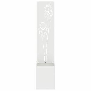 Garten Sichtschutz Floral Weiß 32x150cm