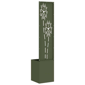 Garten Sichtschutz Floral Olivgrün 32x150cm