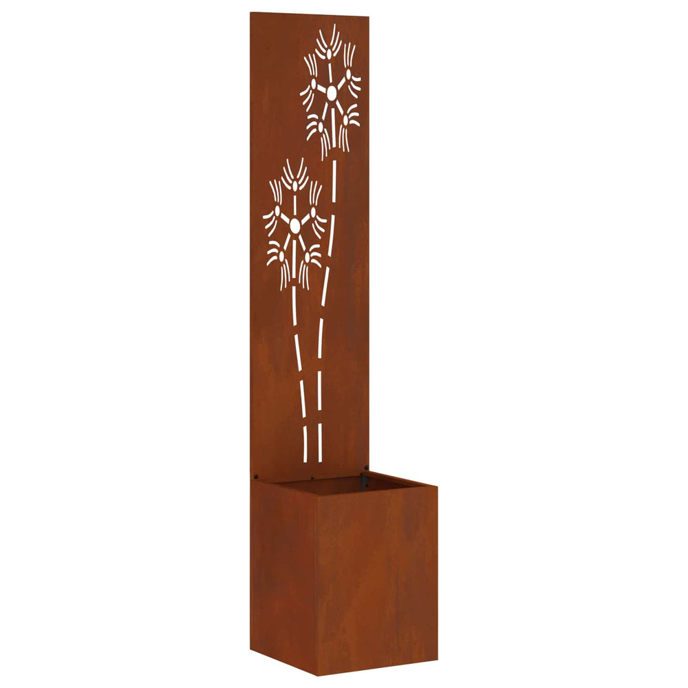 Garten Sichtschutz Floral Rostig 150cm