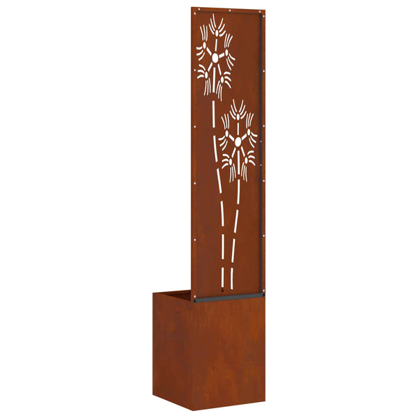Garten Sichtschutz Floral Rostig 150cm