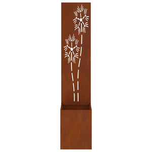 Garten Sichtschutz Floral Rostig 150cm