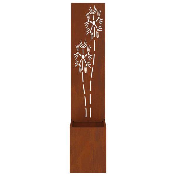 Garten Sichtschutz Floral Rostig 150cm