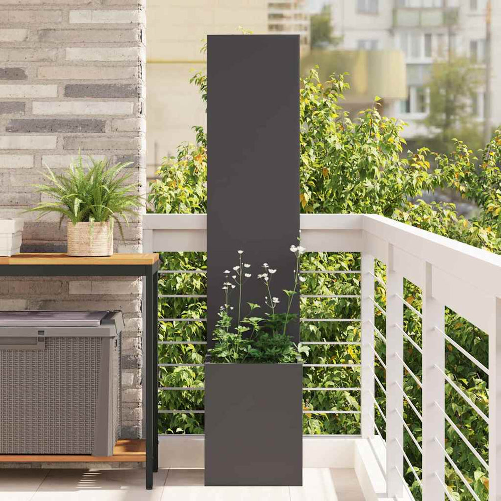 Garten Sichtschutz Leinwand Schwarz 150cm
