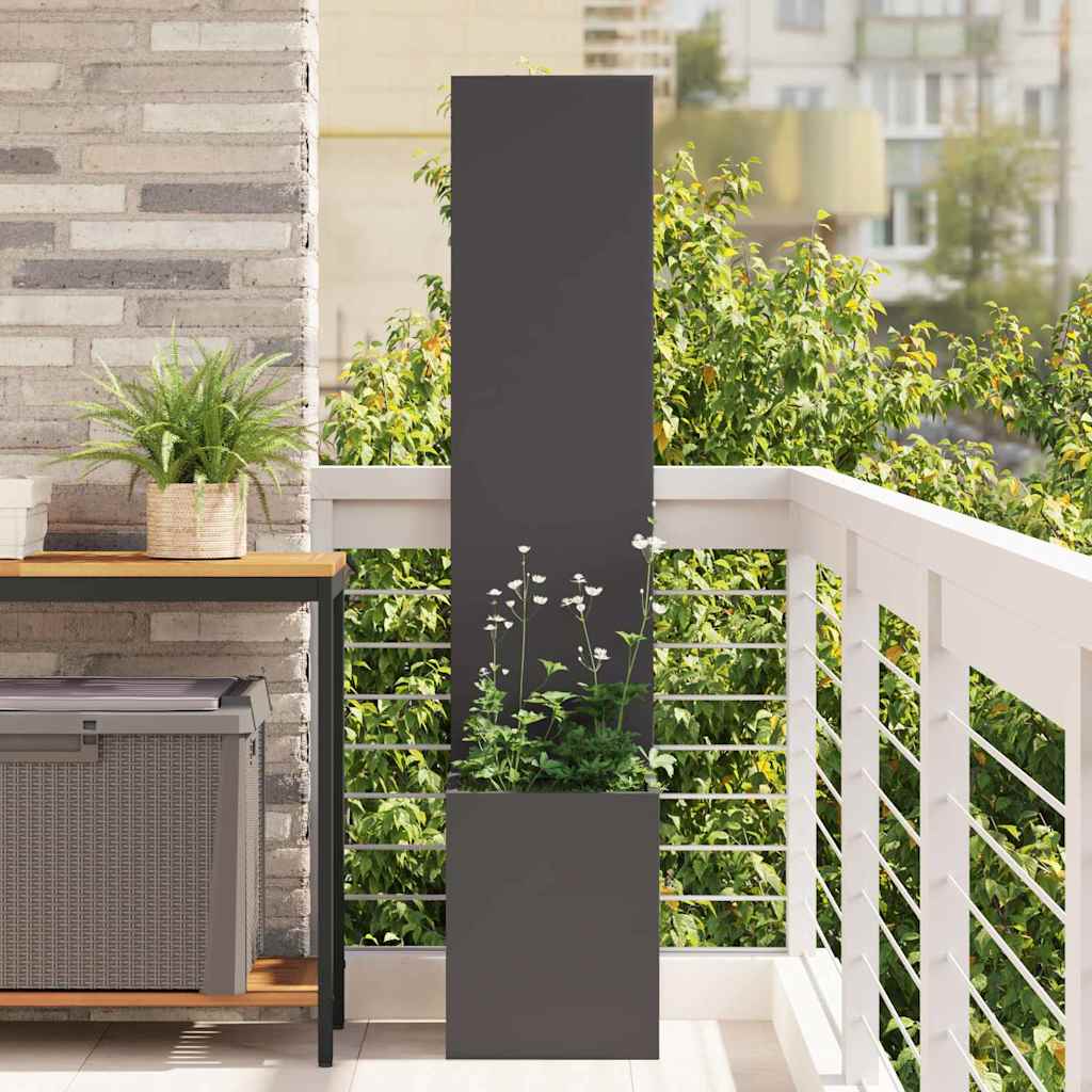 Garten Sichtschutz Leinwand Schwarz 150cm