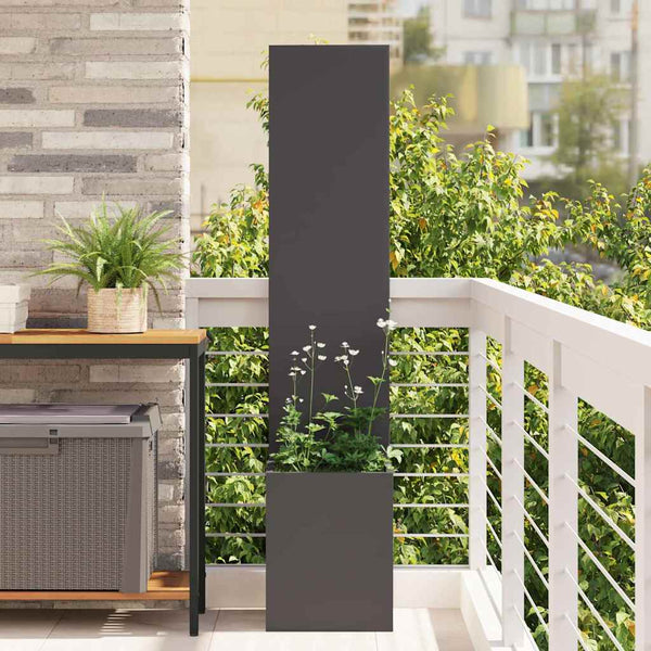 Garten Sichtschutz Leinwand Schwarz 150cm