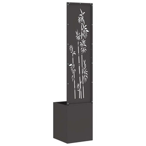 Garten Sichtschutz Floral Schwarz 150cm