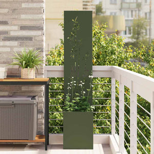 Garten Sichtschutz Floral Olivgrün 150cm