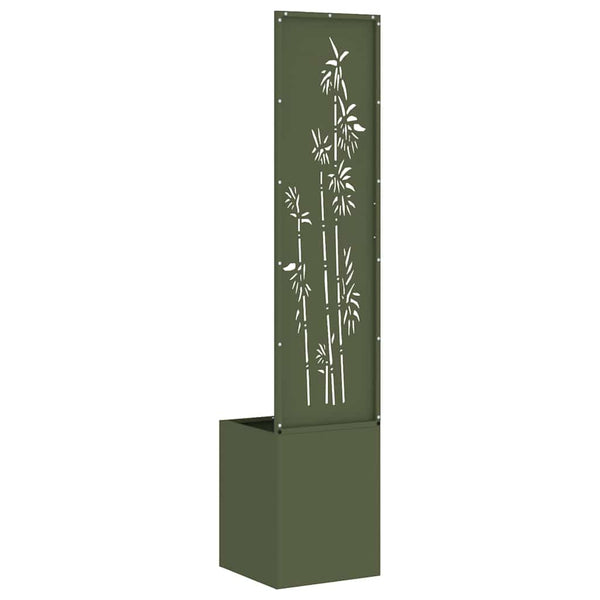 Garten Sichtschutz Floral Olivgrün 150cm