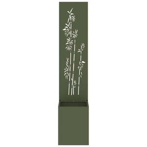 Garten Sichtschutz Floral Olivgrün 150cm