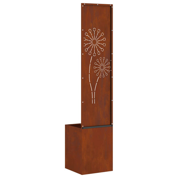 Rostige Garten Sichtschutzwand 32x150cm