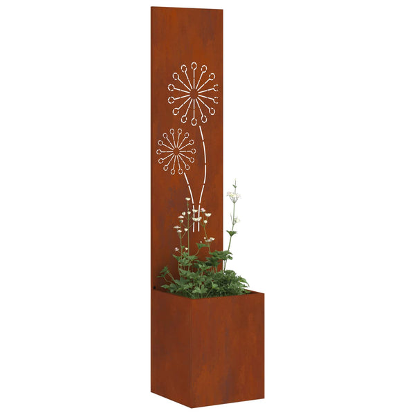 Rostige Garten Sichtschutzwand 32x150cm