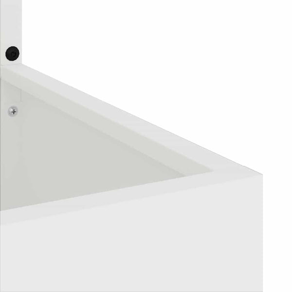 Garten Sichtschutz Leinwand Weiß 150cm