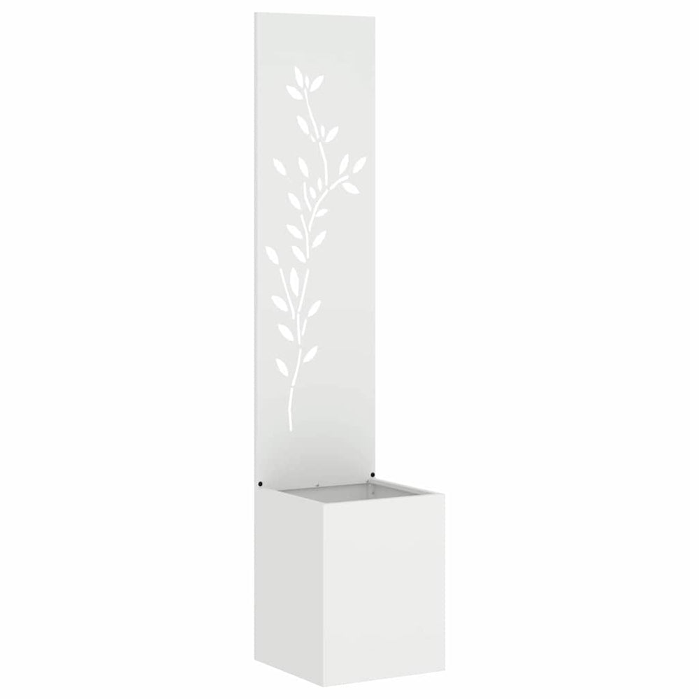 Garten Sichtschutz Floral Weiß 150cm