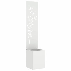Garten Sichtschutz Floral Weiß 150cm