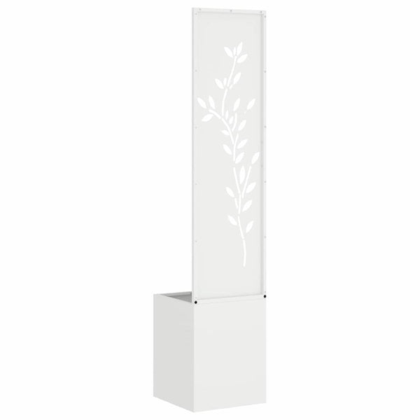 Garten Sichtschutz Floral Weiß 150cm