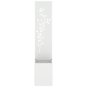 Garten Sichtschutz Floral Weiß 150cm