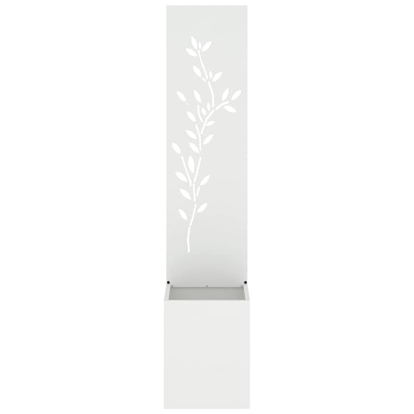 Garten Sichtschutz Floral Weiß 150cm