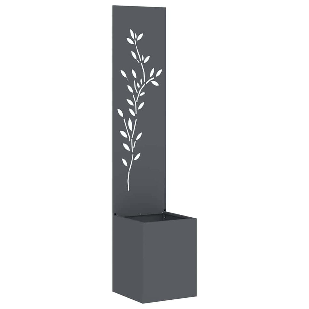 Garten Sichtschutz Floral Anthrazit 150 cm