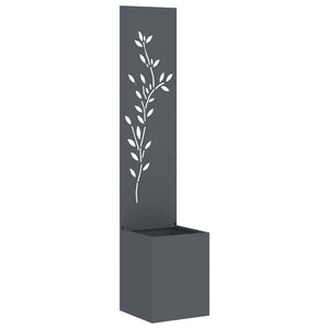 Garten Sichtschutz Floral Anthrazit 150 cm