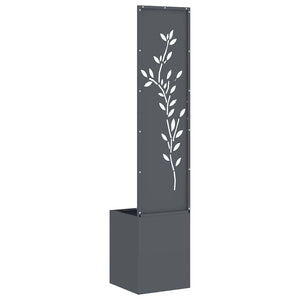 Garten Sichtschutz Floral Anthrazit 150 cm