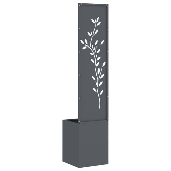 Garten Sichtschutz Floral Anthrazit 150 cm