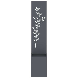 Garten Sichtschutz Floral Anthrazit 150 cm