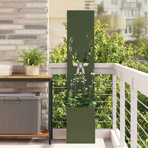 Garten Sichtschutz Leinwand Olivgrün 150cm