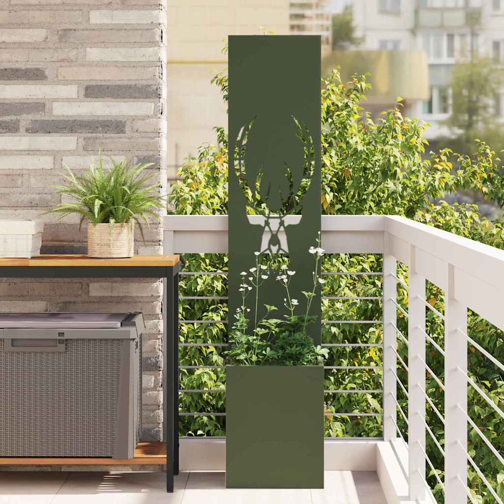 Garten Sichtschutz Leinwand Olivgrün 150cm