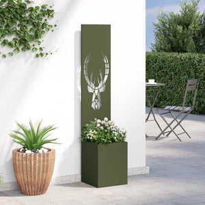Garten Sichtschutz Leinwand Olivgrün 150cm