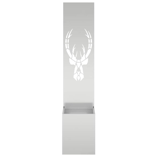 Garten Sichtschutz Leinwand Tiermuster Silber 150cm