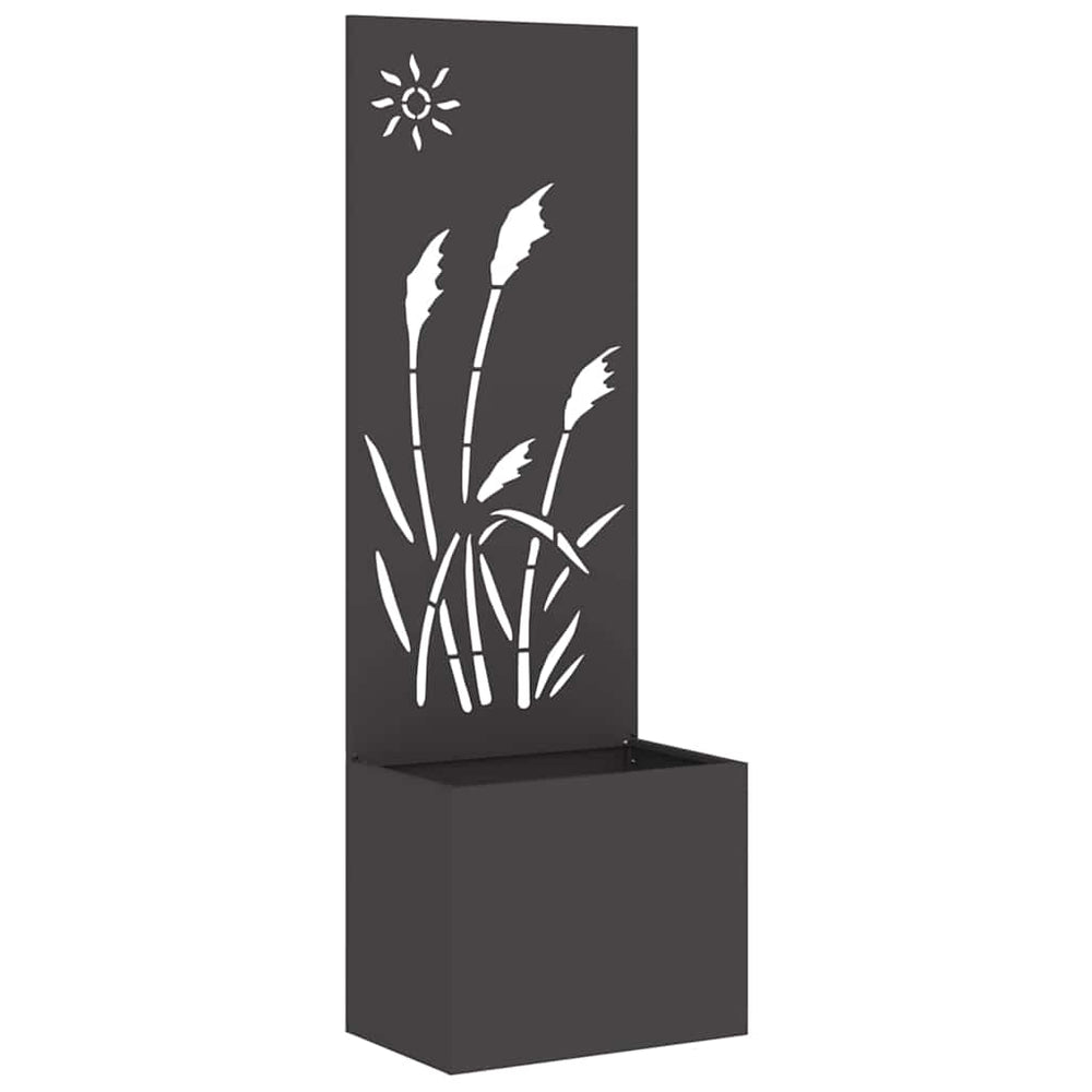 Garten Sichtschutz Leinwand Schwarz 50x150cm