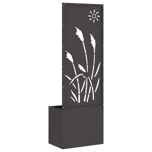 Garten Sichtschutz Leinwand Schwarz 50x150cm