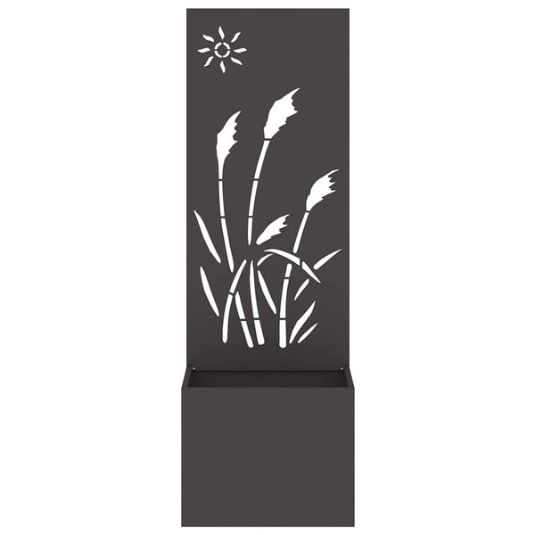 Garten Sichtschutz Leinwand Schwarz 50x150cm