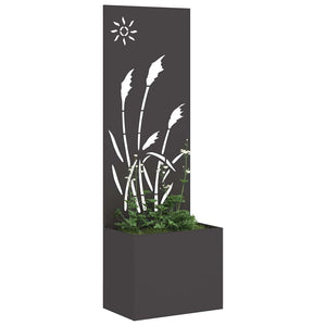 Garten Sichtschutz Leinwand Schwarz 50x150cm