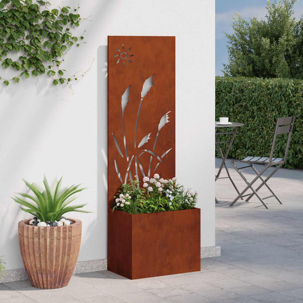 Garten Sichtschutz Rost Optik 50x150cm