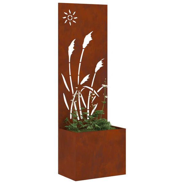 Garten Sichtschutz Rost Optik 50x150cm