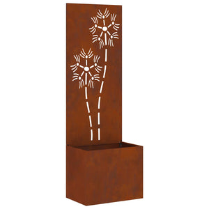 Garten Sichtschutz Floral Rostig 150cm