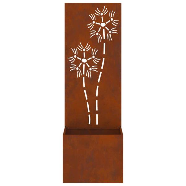 Garten Sichtschutz Floral Rostig 150cm