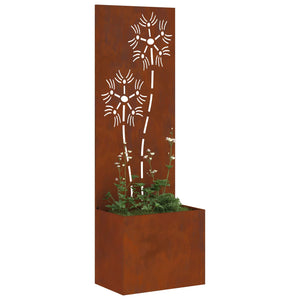 Garten Sichtschutz Floral Rostig 150cm
