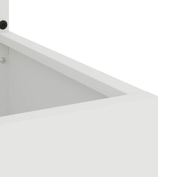 Garten Sichtschutz Leinwand Weiß 150cm