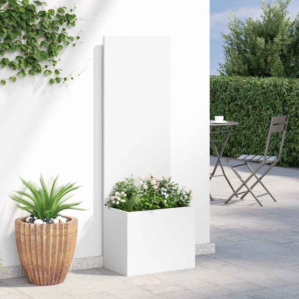 Garten Sichtschutz Leinwand Weiß 150cm
