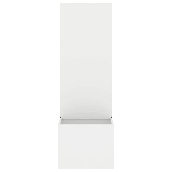 Garten Sichtschutz Leinwand Weiß 150cm