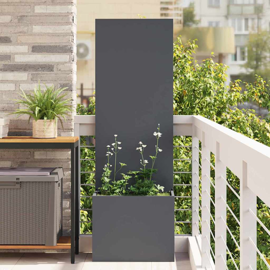 Gartensichtschutz Leinwand Anthrazit 50x150cm