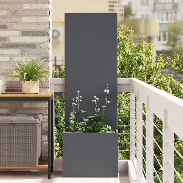 Gartensichtschutz Leinwand Anthrazit 50x150cm