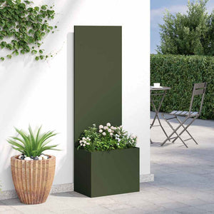 Olivgrüne Garten Sichtschutz-Leinwand 50x150 cm