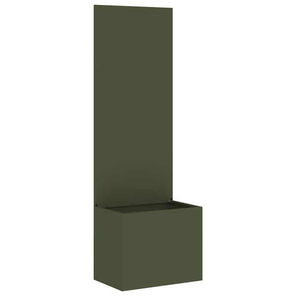Olivgrüne Garten Sichtschutz-Leinwand 50x150 cm