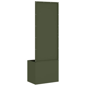 Olivgrüne Garten Sichtschutz-Leinwand 50x150 cm