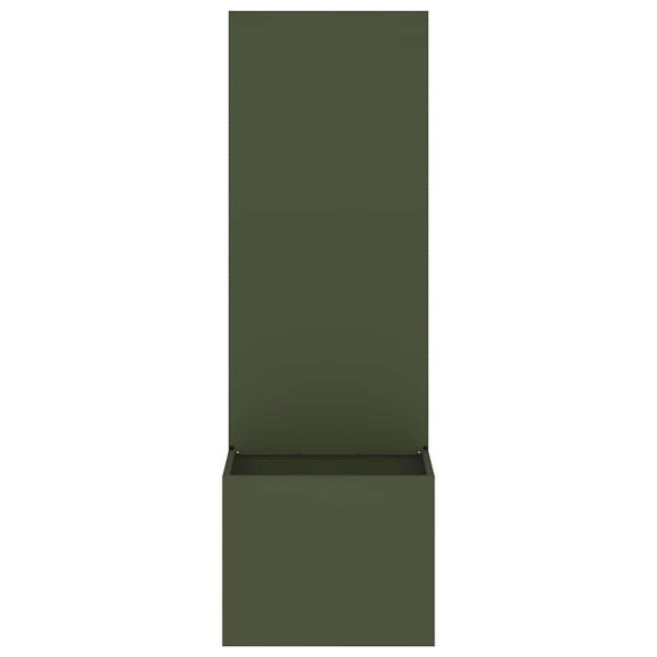 Olivgrüne Garten Sichtschutz-Leinwand 50x150 cm