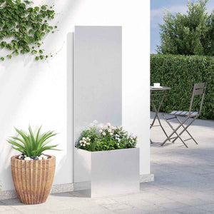 Garten Sichtschutz Silber 150cm Edelstahl